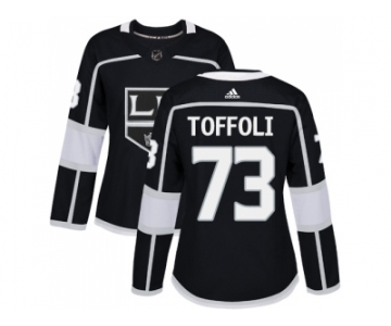 Women Adidas Los Angeles Kings #73 Tyler Toffoli Black Home Authentic Stitched NHL Jersey