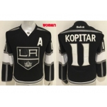 Women''s Los Angeles Kings #11 Anze Kopitar Black Home Stitched NHL Jersey