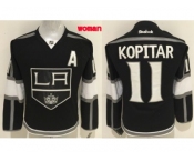 Women''s Los Angeles Kings #11 Anze Kopitar Black Home Stitched NHL Jersey