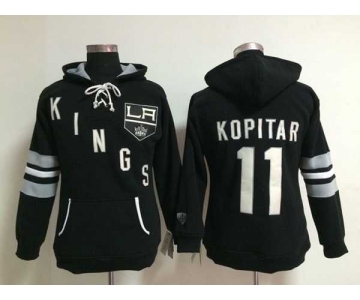 women nhl jerseys los angeles kings #11 kopitar black[pullover hooded sweatshirt]