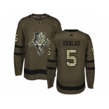 Youth Adidas Florida Panthers #5 Aaron Ekblad Green Salute to Service Stitched NHL Jersey