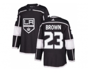 Youth Adidas Los Angeles Kings #23 Dustin Brown Black Home Authentic Stitched NHL Jersey