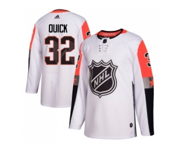 Youth Adidas Los Angeles Kings #32 Jonathan Quick White 2018 All-Star Pacific Division Authentic Stitched NHL Jersey