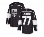 Youth Adidas Los Angeles Kings #77 Jeff Carter Black Home Authentic Stitched NHL Jersey