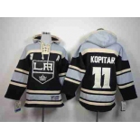 youth nhl jerseys los angeles kings #11 kopitar black-grey[pullover hooded sweatshirt][patch A]