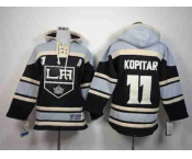 youth nhl jerseys los angeles kings #11 kopitar black-grey[pullover hooded sweatshirt][patch A]