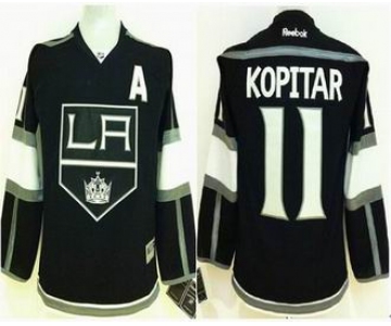 youth nhl jerseys los angeles kings #11 kopitar black[patch A]