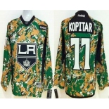 youth nhl jerseys los angeles kings #11 kopitar camo[patch A]