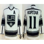 youth nhl jerseys los angeles kings #11 kopitar white[patch A]