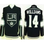 youth nhl jerseys los angeles kings #14 williams black