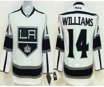 youth nhl jerseys los angeles kings #14 williams white