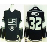 youth nhl jerseys los angeles kings #32 quick black