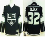 youth nhl jerseys los angeles kings #32 quick black