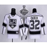 youth nhl jerseys los angeles kings #32 quick white-black[2014 stanley cup]