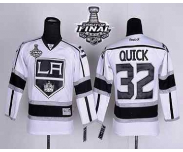 youth nhl jerseys los angeles kings #32 quick white-black[2014 stanley cup]