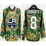 youth nhl jerseys los angeles kings #8 doughty camo