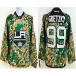 youth nhl jerseys los angeles kings #99 gretzky camo[patch C]