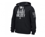 Los Angeles Kings Reebok Stitch Black Em Up Lace Hoodie