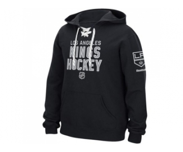 Los Angeles Kings Reebok Stitch Black Em Up Lace Hoodie