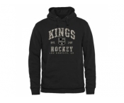 Men's Los Angeles Kings Black Camo Stack Pullover Hoodie