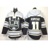 nhl jerseys los angeles kings #11 kopitar black-white[pullover hooded sweatshirt][patch A]