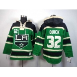 nhl jerseys los angeles kings #32 quick green[pullover hooded sweatshirt]