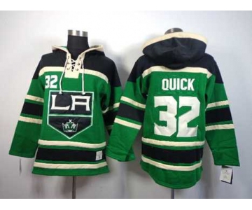 nhl jerseys los angeles kings #32 quick green[pullover hooded sweatshirt]