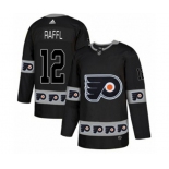 Adidas Philadelphia Flyers #12 Michael Raffl Authentic Black Team Logo Fashion NHL Jersey