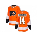 Adidas Philadelphia Flyers #14 Sean Couturier Orange Home Authentic Stitched NHL Jersey