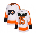 Adidas Philadelphia Flyers #15 Jori Lehtera Authentic White Away NHL Jersey