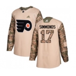 Adidas Philadelphia Flyers #17 Wayne Simmonds Authentic Camo Veterans Day Practice NHL Jersey