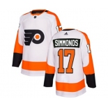 Adidas Philadelphia Flyers #17 Wayne Simmonds Authentic White Away NHL Jersey