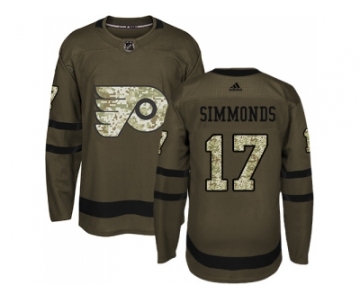 Adidas Philadelphia Flyers #17 Wayne Simmonds Green Salute to Service Stitched NHL Jersey