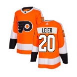 Adidas Philadelphia Flyers #20 Taylor Leier Authentic Orange Home NHL Jersey