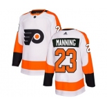 Adidas Philadelphia Flyers #23 Brandon Manning Authentic White Away NHL Jersey