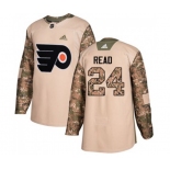 Adidas Philadelphia Flyers #24 Matt Read Authentic Camo Veterans Day Practice NHL Jersey