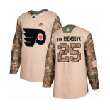 Adidas Philadelphia Flyers #25 James Van Riemsdyk Authentic Camo Veterans Day Practice NHL Jersey