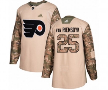 Adidas Philadelphia Flyers #25 James Van Riemsdyk Authentic Camo Veterans Day Practice NHL Jersey