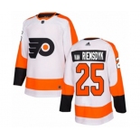 Adidas Philadelphia Flyers #25 James Van Riemsdyk Authentic White Away NHL Jersey