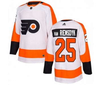 Adidas Philadelphia Flyers #25 James Van Riemsdyk Authentic White Away NHL Jersey