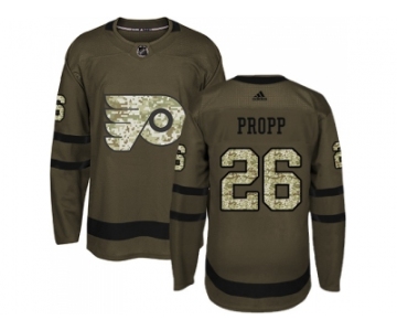 Adidas Philadelphia Flyers #26 Brian Propp Green Salute to Service Stitched NHL Jersey