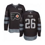 Adidas Philadelphia Flyers #26 Christian Folin Authentic Black 1917-2017 100th Anniversary NHL Jersey