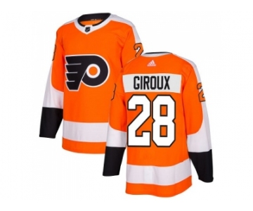 Adidas Philadelphia Flyers #28 Claude Giroux Orange Home Authentic Stitched NHL Jersey