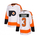 Adidas Philadelphia Flyers #3 Radko Gudas Authentic White Away NHL Jersey