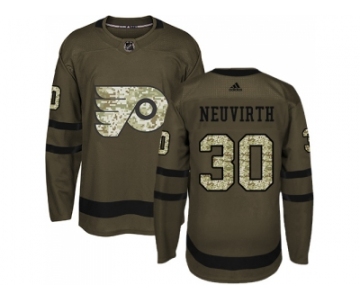 Adidas Philadelphia Flyers #30 Michal Neuvirth Green Salute to Service Stitched NHL Jersey