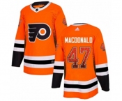 Adidas Philadelphia Flyers #47 Andrew MacDonald Authentic Orange Drift Fashion NHL Jersey