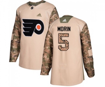 Adidas Philadelphia Flyers #5 Samuel Morin Authentic Camo Veterans Day Practice NHL Jersey