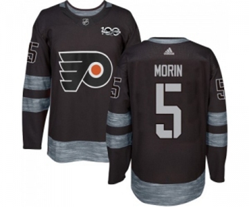 Adidas Philadelphia Flyers #5 Samuel Morin Premier Black 1917-2017 100th Anniversary NHL Jersey