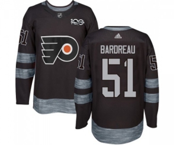 Adidas Philadelphia Flyers #51 Cole Bardreau Authentic Black 1917-2017 100th Anniversary NHL Jersey