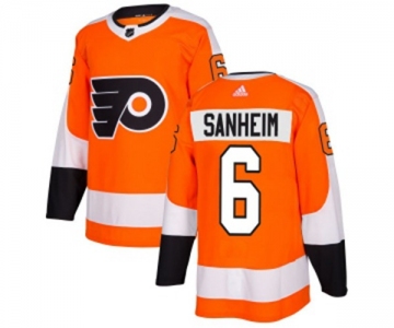 Adidas Philadelphia Flyers #6 Travis Sanheim Authentic Orange Home NHL Jersey